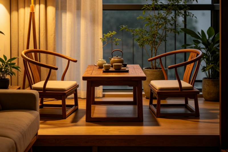 榆木家具茶空间系列
